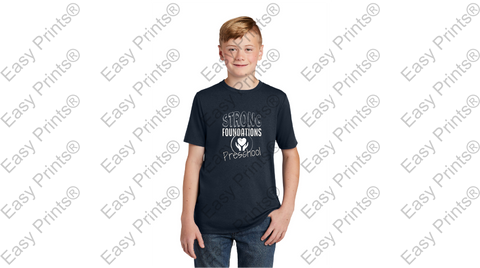 STRONG FOUNDATIONS #DT130Y DISTRICT YOUTH PERFECT TRI TEE LOGO #2