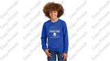 STRONG FOUNDATIONS #DT6104Y DISTRICT YOUTH V.I.T. FLEECE CREW LOGO #2