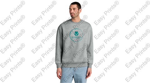 STRONG FOUNDATION #DT6154 DISTRICT VINTAGE HEAVY FLEECE CREW LOGO #1
